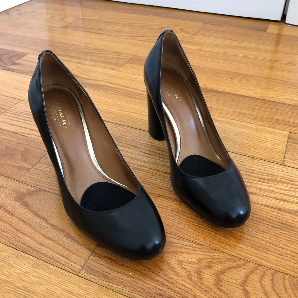 Coach Black Heels Size 8